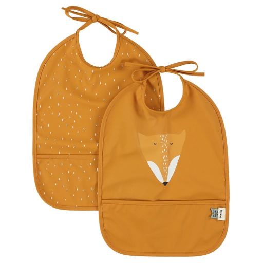[5400858963253] Waterproof Bib  2 Pack Babero - Mr. Fox Trixie