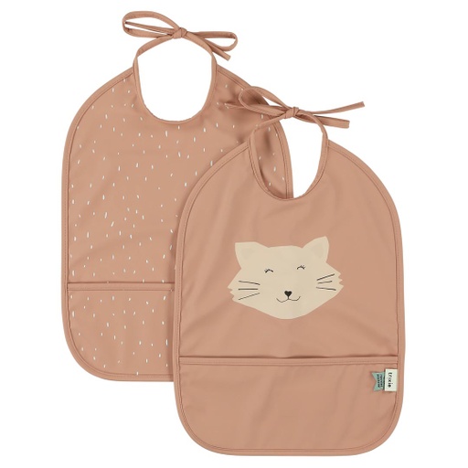 [5400858963239] Waterproof Bib  2 Pack Babero - Mr. Cat Trixie