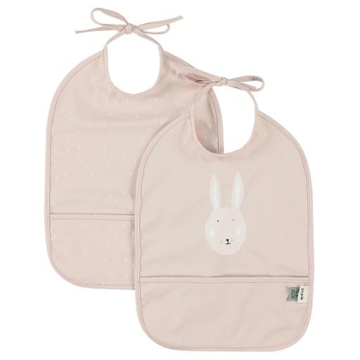 [5400858963260] Waterproof Bib  2 Pack Babero - Mr. Rabbit Trixie