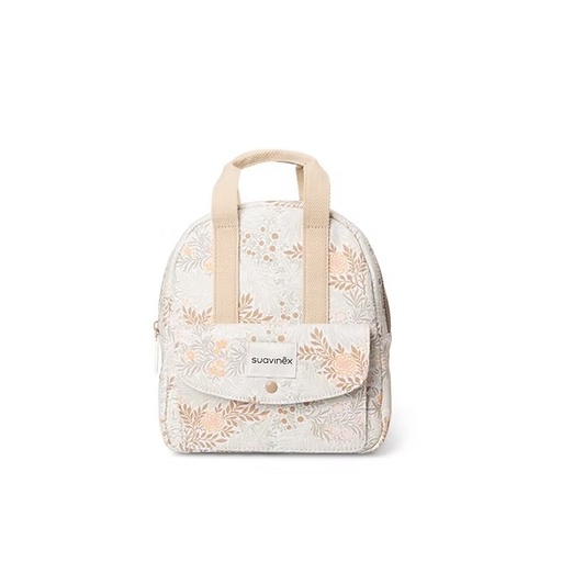 [8426420903929] Mochila Niños Poetry Flores Beige Suavinex