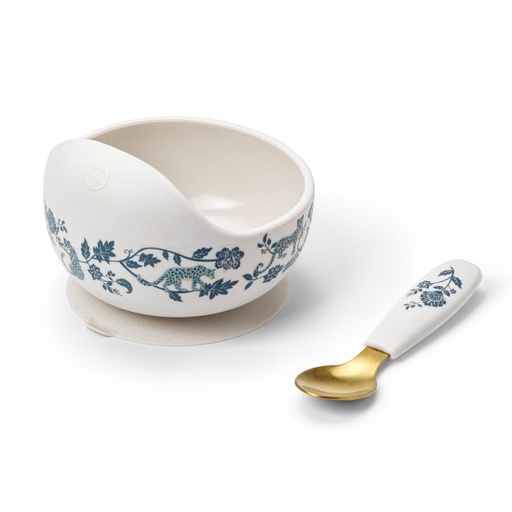 [60245209422NA] Silicone Bowl Set Garden Leo Toile Elodie