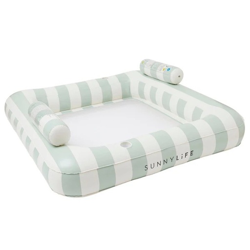 [9339296066935] Colchoneta Hamaca Flotante Doble - Soft Olive Sunnylife
