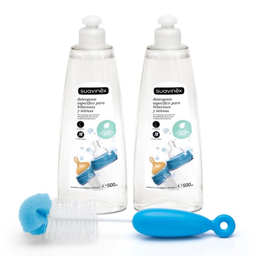 [8426420067058] Pack 2 detergente 500ml + cepillo limpiabiberon Suavinex