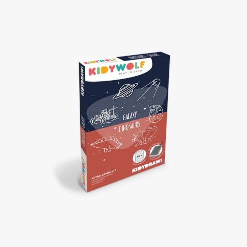 [REFIL-DRAW-MINI-DIN-GAL] Refil Draw Mini Galaxy - Dinosaurs Kidywolf