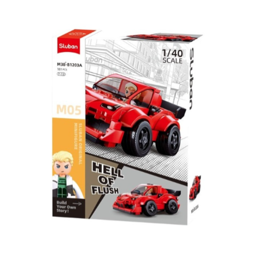 [M38-B1203A] Car Rojo 180 Pcs Sluban