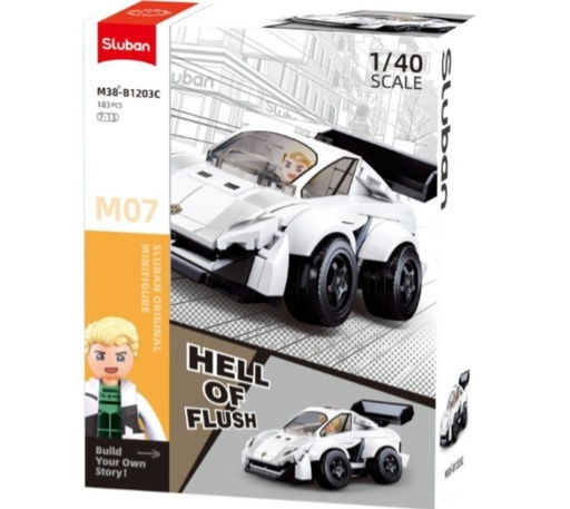 [M38-B1203C] Car Blanco 180 Pcs Sluban