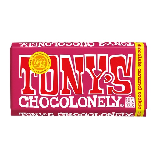 [8711853138162] Chocolate con leche con trozos de caramelo y galletas Tonys