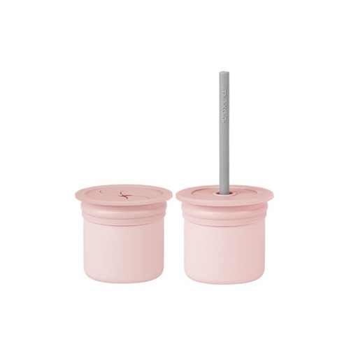 [101260002] Sip + Snack - Pinky Pink / Powder Grey Minikoioi