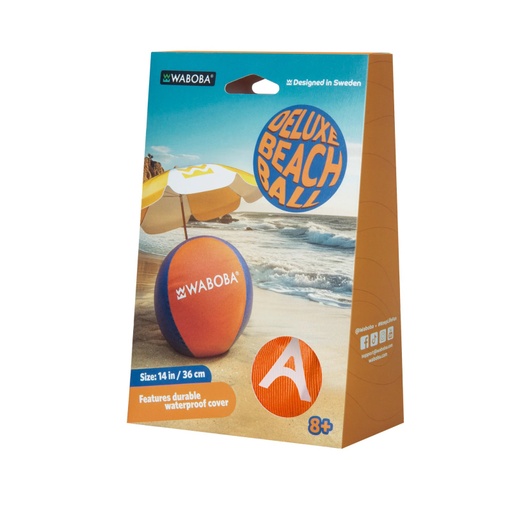[190C06_A-NA] Deluxe Beach Ball - Naranja Waboba