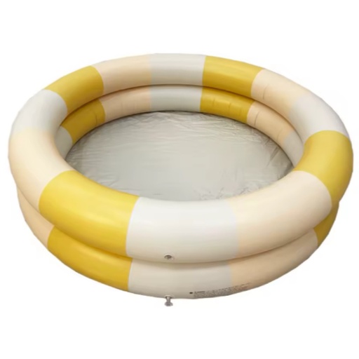 [HOPP83] Piscina inflable rayas amarillo y blanco Hopping