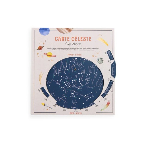 [712031] Mapa Celeste - hemisferio norte Moulin Roty