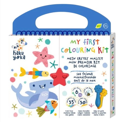 [6920773330712] Mi Primer Kit Para Colorear - Amigos Marinos Haku Yoka