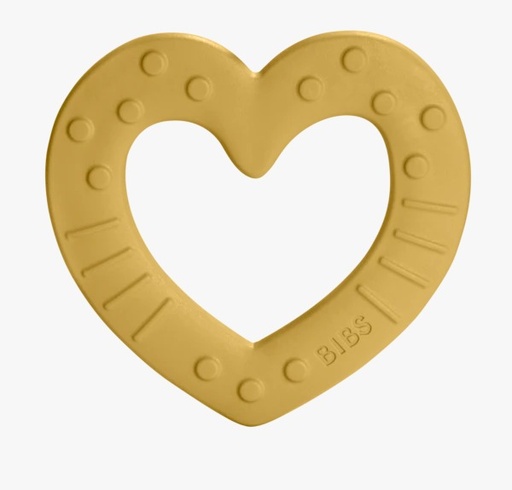 [3100254] Baby Bitie Heart Mustard Bibs