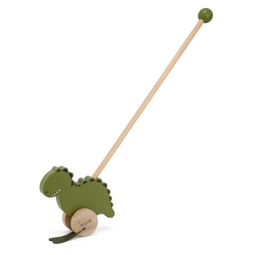 [36-519] Wooden Pull Along Toy - Mr, Dino Trixie