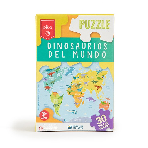 [PK07] Puzzle Dinosaurios del Mundo 30 pcs Pika