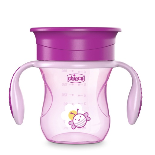 [8058664070053] Vaso EVOLUTIVO PERFECT 360 12m+ NIÑA CHICCO