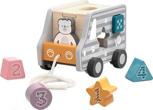 [6971608440410] Tiracuerda camion con encastre de formas POLAR B