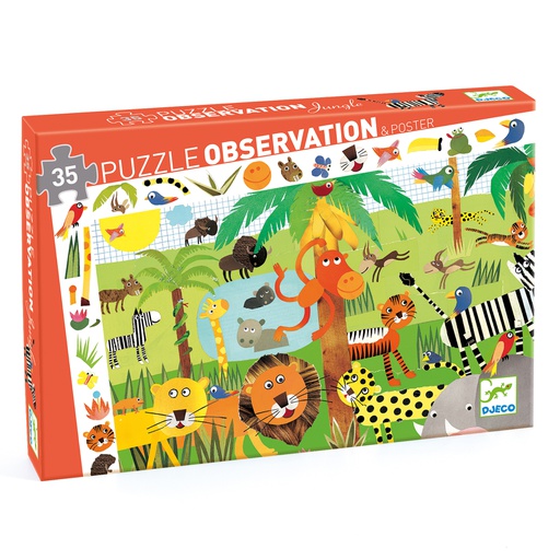 [DJ07590] Jungle - 35 Pcs* Djeco