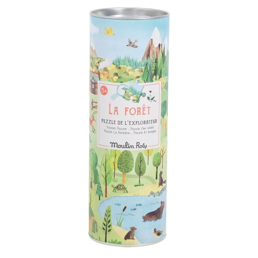 [712410] Puzzle (96Pcs) La Foret Moulin Roty