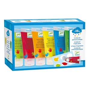 [DJ08860] 6 Finger Paint'S Tubes Design By By Djeco