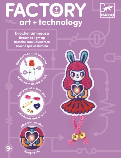 [DJ09320] Brooch - Bunny girl Design by by Djeco