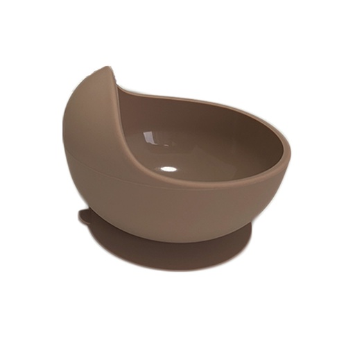 [sfsbo01-7] Bowl silicona con ventosa Taupe Storki