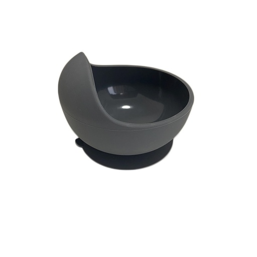 [sfsbo01-4] Bowl silicona con ventosa Grey Storki