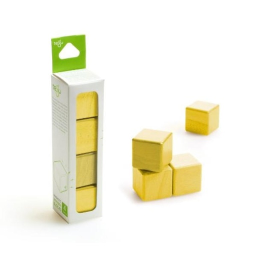 [G-12-007-SJG] 4 Piece A La Carte - Cubes - Tegu Yellow Tegu