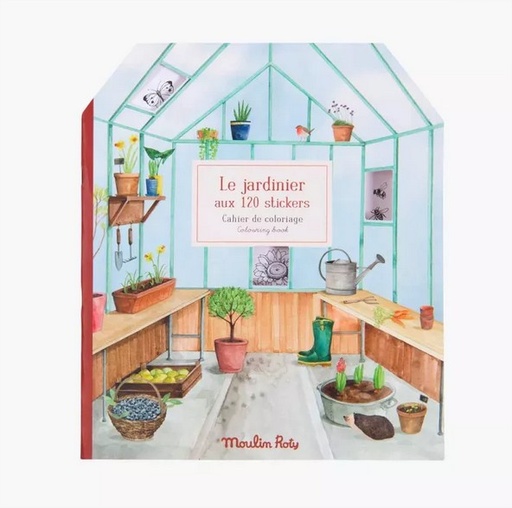 [712604] Gardener sticker book Ler jardin du Moulin - 20 pages Moulin