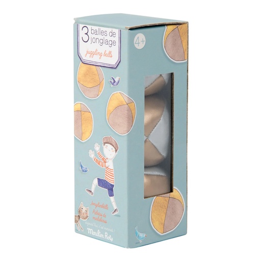 [713145] Box of 3 juggling balls Moulin Roty